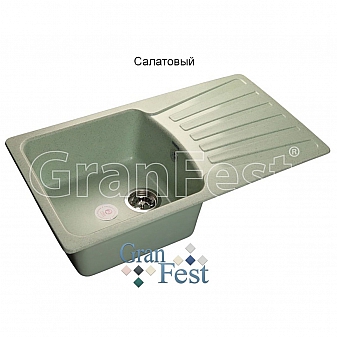 Мойка кухонная GranFest GF-S850L 84 см салатовая