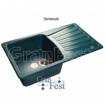Мойка кухонная GranFest GF-S850L 84 см зеленая
