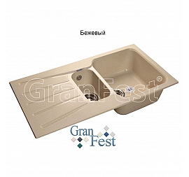 Мойка кухонная GranFest GF-S940KL 93 см бежевая