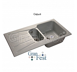 Мойка кухонная GranFest GF-S940KL 93 см серая