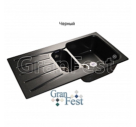 Мойка кухонная GranFest GF-S940KL 93 см черная