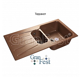 Мойка кухонная GranFest GF-S940KL 93 см терракотовая
