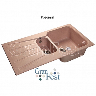 Мойка кухонная GranFest GF-S940KL 93 см розовая