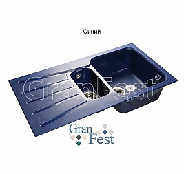Мойка кухонная GranFest GF-S940KL 93 см синяя