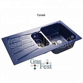 Мойка кухонная GranFest GF-S940KL 93 см синяя
