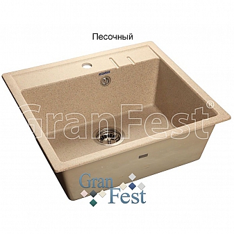 Мойка кухонная GranFest GF-Q560 56 см песочная