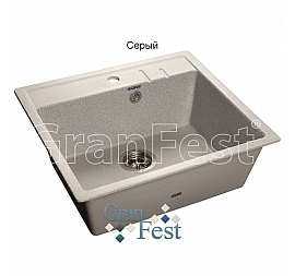 Мойка кухонная GranFest GF-Q560 56 см серая