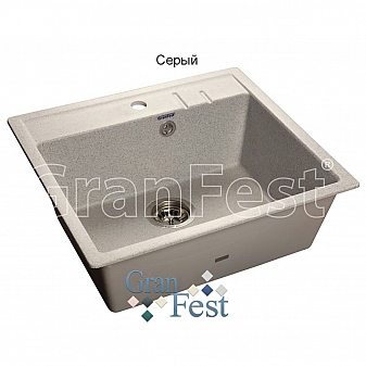 Мойка кухонная GranFest GF-Q560 56 см серая