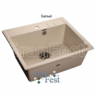 Мойка кухонная GranFest GF-Q560 56 см белая
