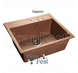 Мойка кухонная GranFest GF-Q560 56 см терракотовая