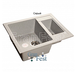 Мойка кухонная GranFest GF-Q610K 61 см серая
