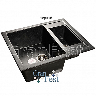 Мойка кухонная GranFest GF-Q610K 61 см черная