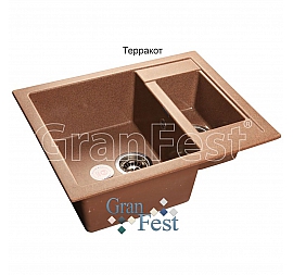 Мойка кухонная GranFest GF-Q610K 61 см терракотовая