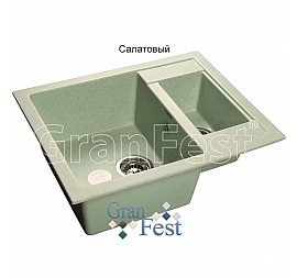 Мойка кухонная GranFest GF-Q610K 61 см салатовая