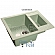 Мойка кухонная GranFest GF-Q610K 61 см салатовая