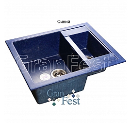 Мойка кухонная GranFest GF-Q610K 61 см синяя