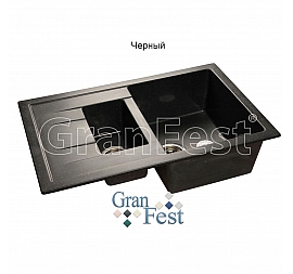 Мойка кухонная GranFest GF-Q775KL 77 см черная