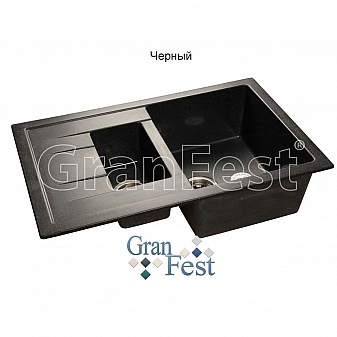 Мойка кухонная GranFest GF-Q775KL 77 см черная