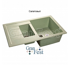 Мойка кухонная GranFest GF-Q775KL 77 см салатовая