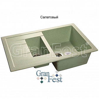 Мойка кухонная GranFest GF-Q775KL 77 см салатовая