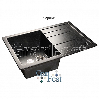 Мойка кухонная GranFest GF-Q780L 77 см черная
