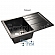 Мойка кухонная GranFest GF-Q780L 77 см черная