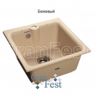 Мойка кухонная GranFest GF-P420 42 см бежевая