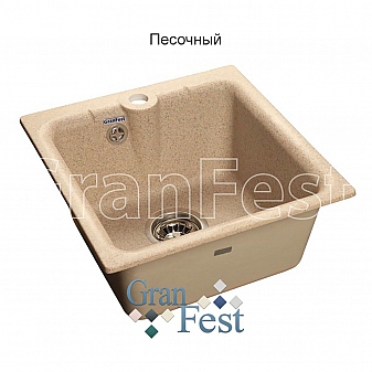 Мойка кухонная GranFest GF-P420 42 см песочная