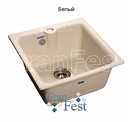 Мойка кухонная GranFest GF-P420 42 см белая