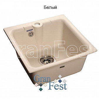 Мойка кухонная GranFest GF-P420 42 см белая