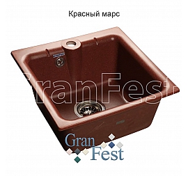 Мойка кухонная GranFest GF-P420 42 см красный марс