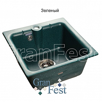 Мойка кухонная GranFest GF-P420 42 см зеленая