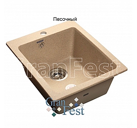 Мойка кухонная GranFest GF-P505 43 см песочная