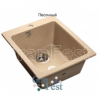 Мойка кухонная GranFest GF-P505 43 см песочная