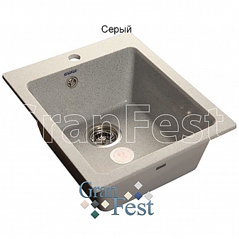 Мойка кухонная GranFest GF-P505 43 см серая