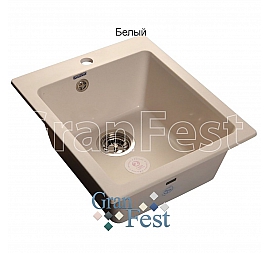 Мойка кухонная GranFest GF-P505 43 см белая