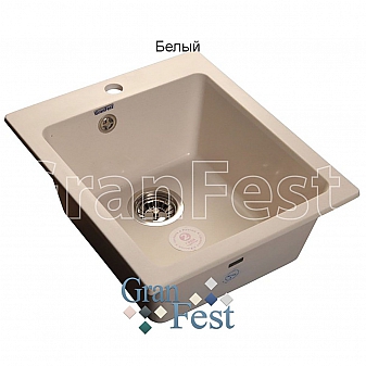 Мойка кухонная GranFest GF-P505 43 см белая