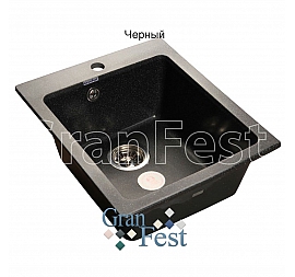 Мойка кухонная GranFest GF-P505 43 см черная