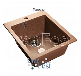 Мойка кухонная GranFest GF-P505 43 см терракотовая