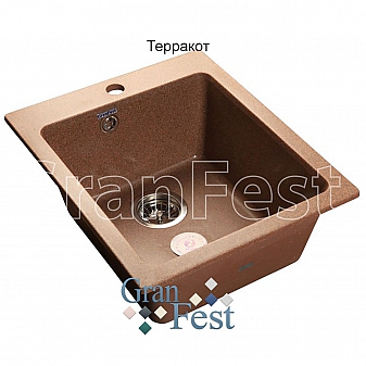 Мойка кухонная GranFest GF-P505 43 см терракотовая
