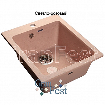 Мойка кухонная GranFest GF-P505 43 см светло-розовая