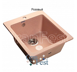 Мойка кухонная GranFest GF-P505 43 см розовая