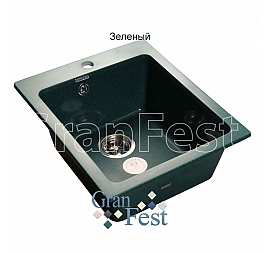Мойка кухонная GranFest GF-P505 43 см зеленая