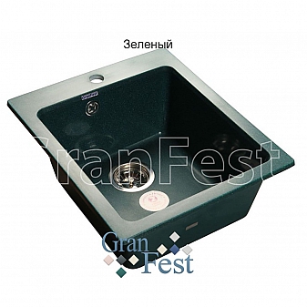 Мойка кухонная GranFest GF-P505 43 см зеленая