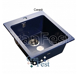 Мойка кухонная GranFest GF-P505 43 см синяя