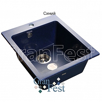 Мойка кухонная GranFest GF-P505 43 см синяя