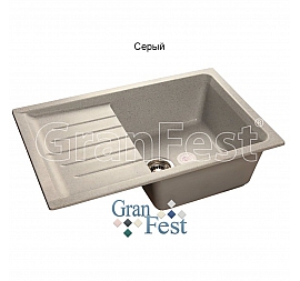 Мойка кухонная GranFest GF-P760L 76 см серая