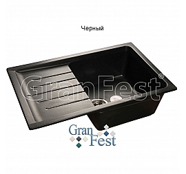 Мойка кухонная GranFest GF-P760L 76 см черная