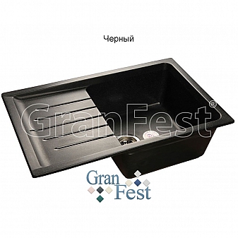Мойка кухонная GranFest GF-P760L 76 см черная