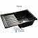 Мойка кухонная GranFest GF-P760L 76 см черная